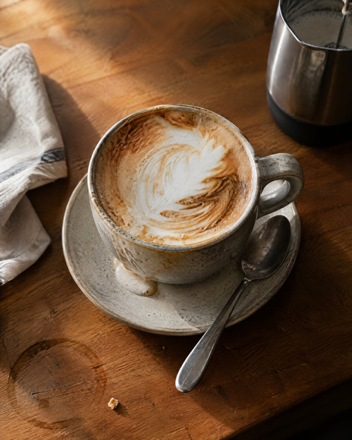 Cappuccino made at home